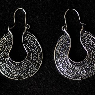 Filigree Crescent Earrings