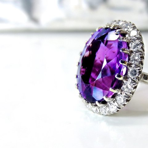 Amethyst Cocktail Ring