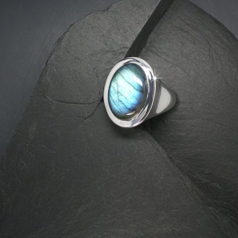 Labradorite Statement Ring