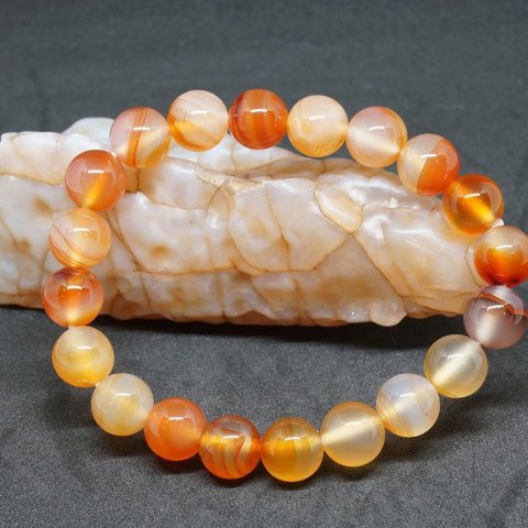 Orange Agate Bracelet